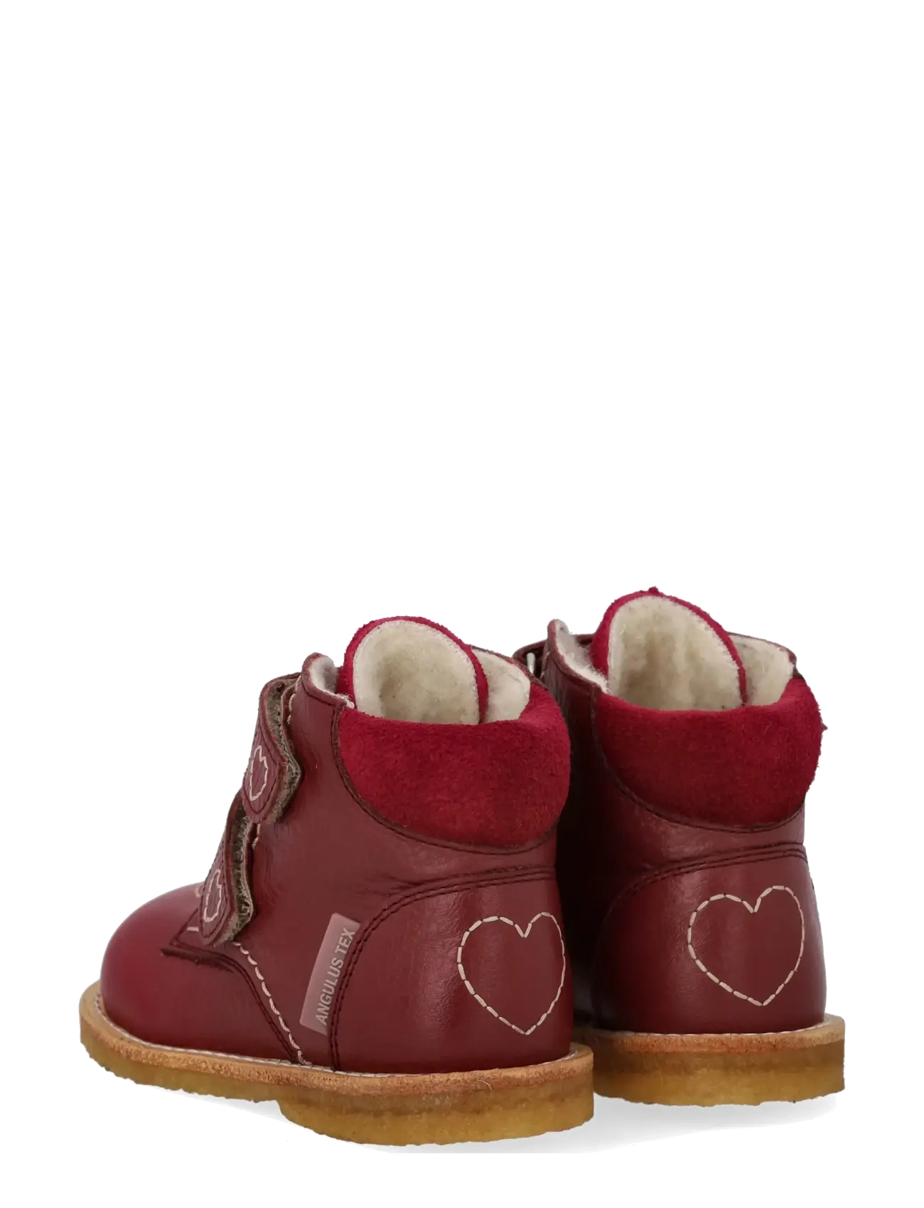 ANGULUS - Boots - flat - with velcro - talvesaapad - 3253/2739 berry/berry - 2