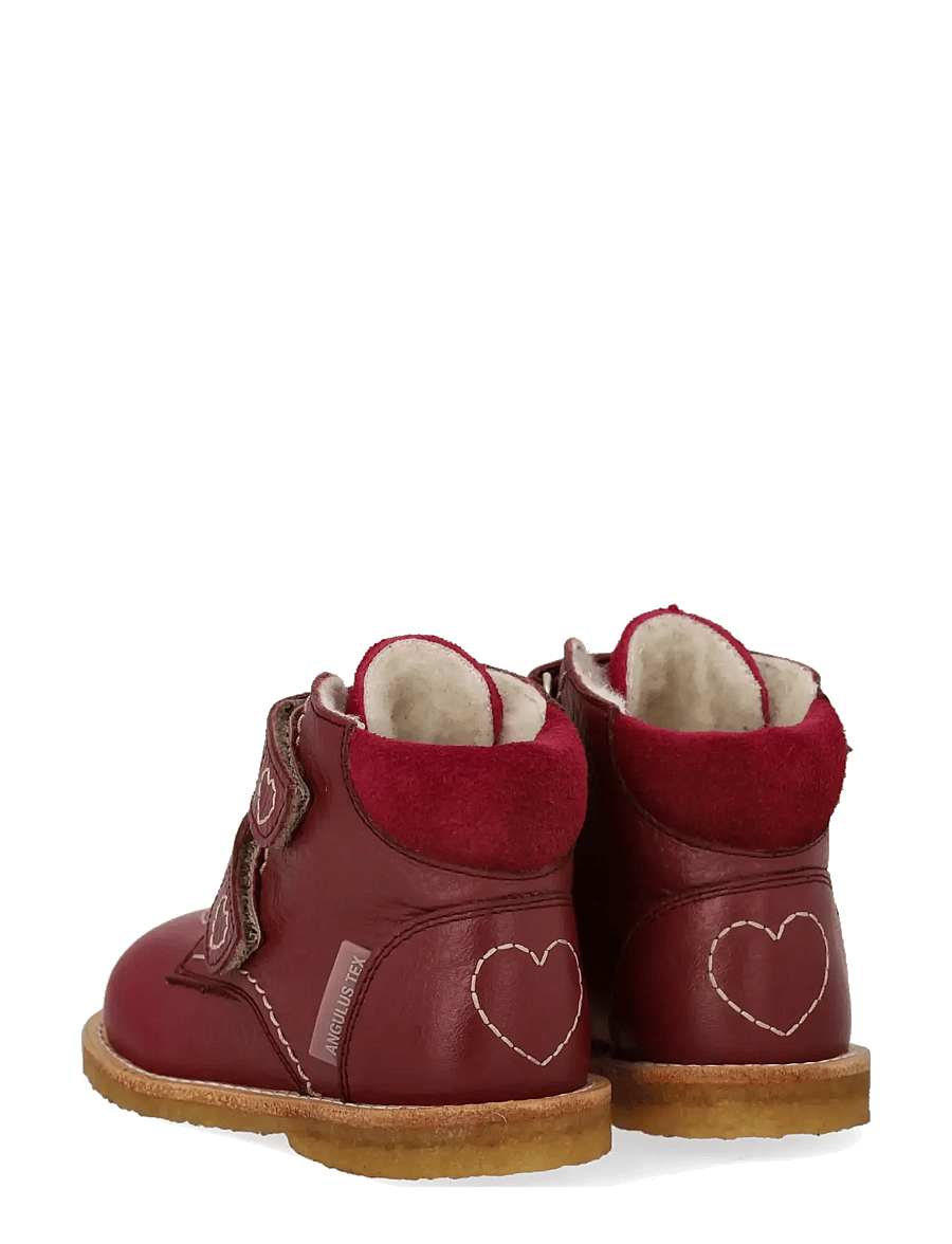 ANGULUS - Boots - flat - with velcro - talvesaapad - 3253/2739 berry/berry - 2