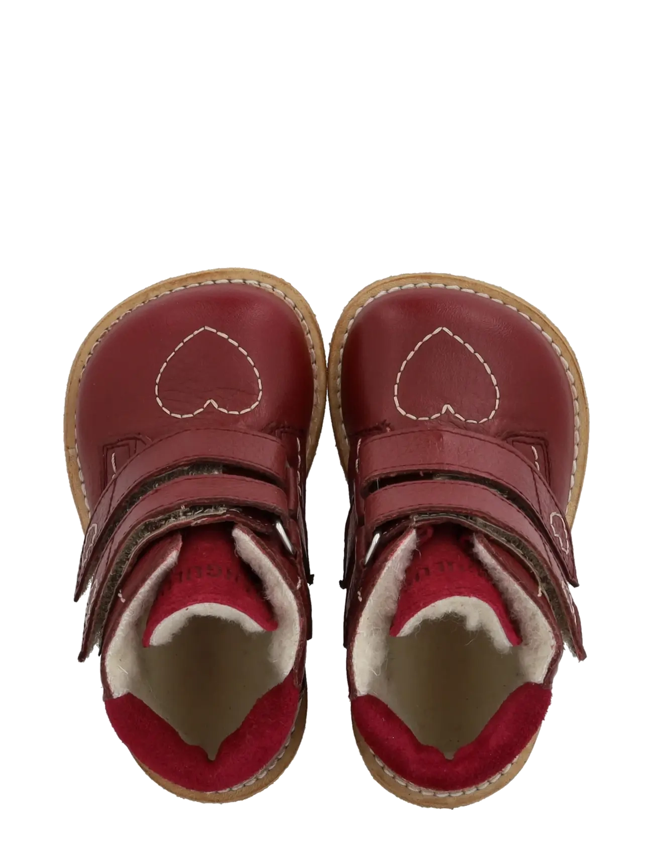 ANGULUS - Boots - flat - with velcro - talvesaapad - 3253/2739 berry/berry - 3