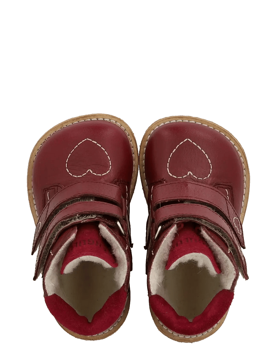 ANGULUS - Boots - flat - with velcro - talvesaapad - 3253/2739 berry/berry - 3