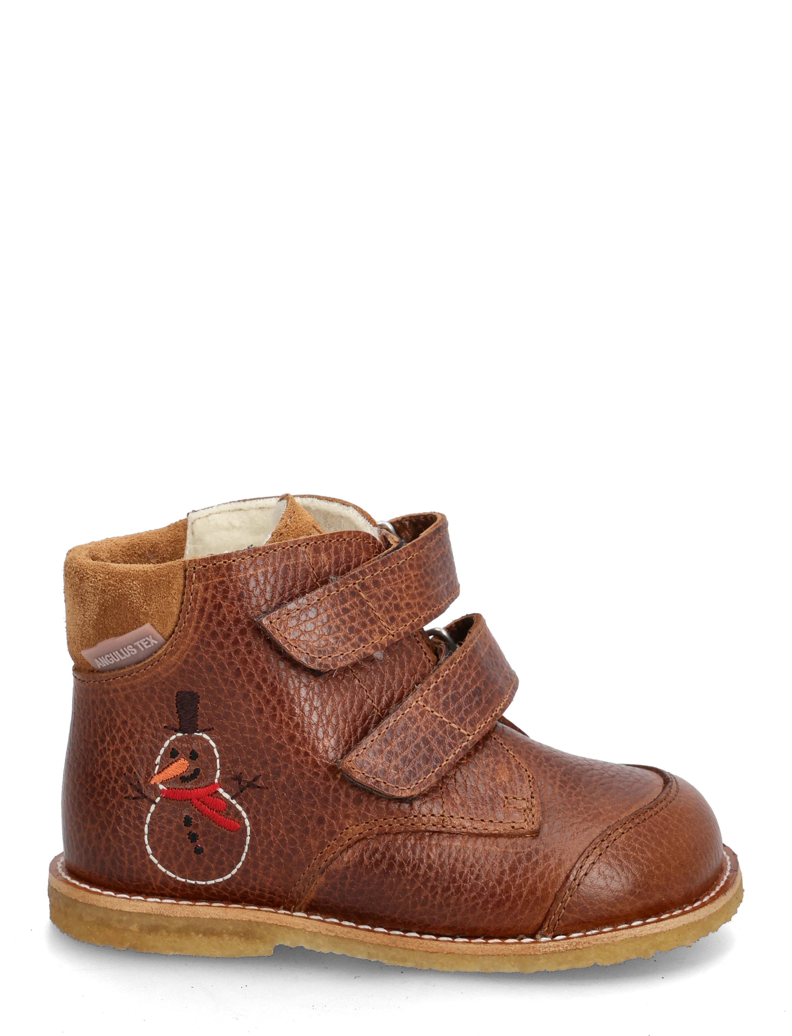 ANGULUS - Boots - flat - with velcro - efterårssko - 2509/2219 cognac - 2