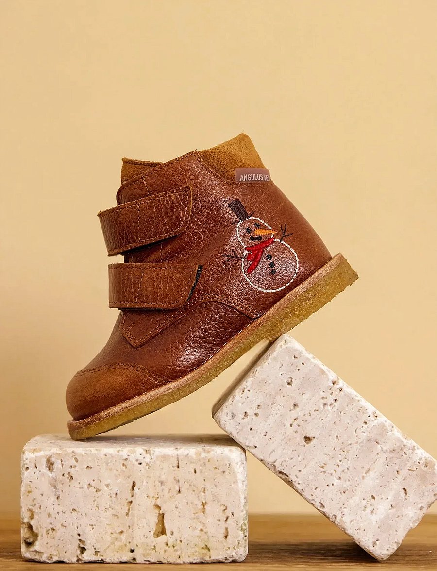ANGULUS - Boots - flat - with velcro - skor - 2509/2219 cognac - 0