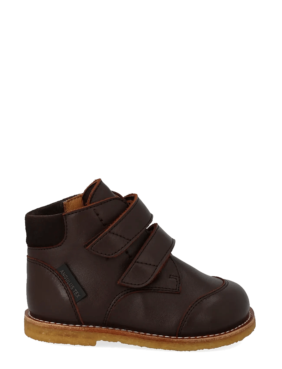 ANGULUS - Booties - flat - with velcro - sko - 3261/1779 dark brown/dark brow - 1