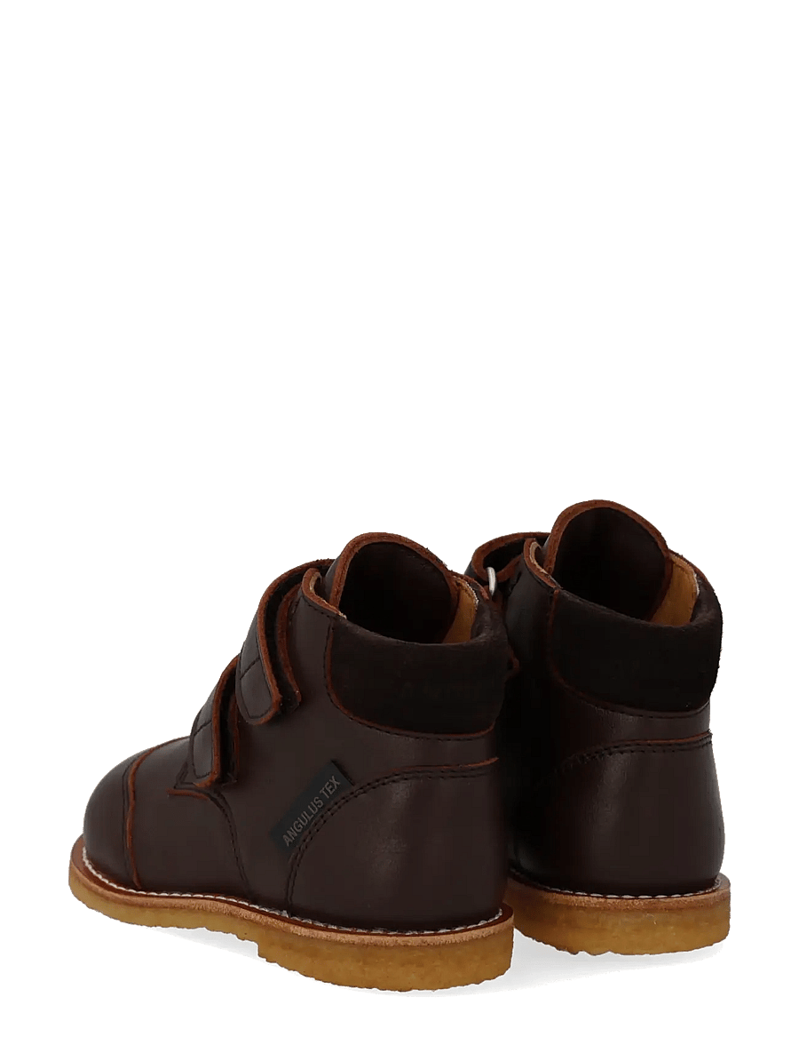 ANGULUS - Booties - flat - with velcro - sko - 3261/1779 dark brown/dark brow - 2