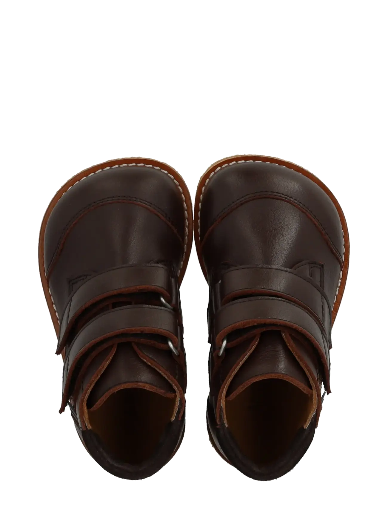 ANGULUS - Booties - flat - with velcro - sko - 3261/1779 dark brown/dark brow - 3