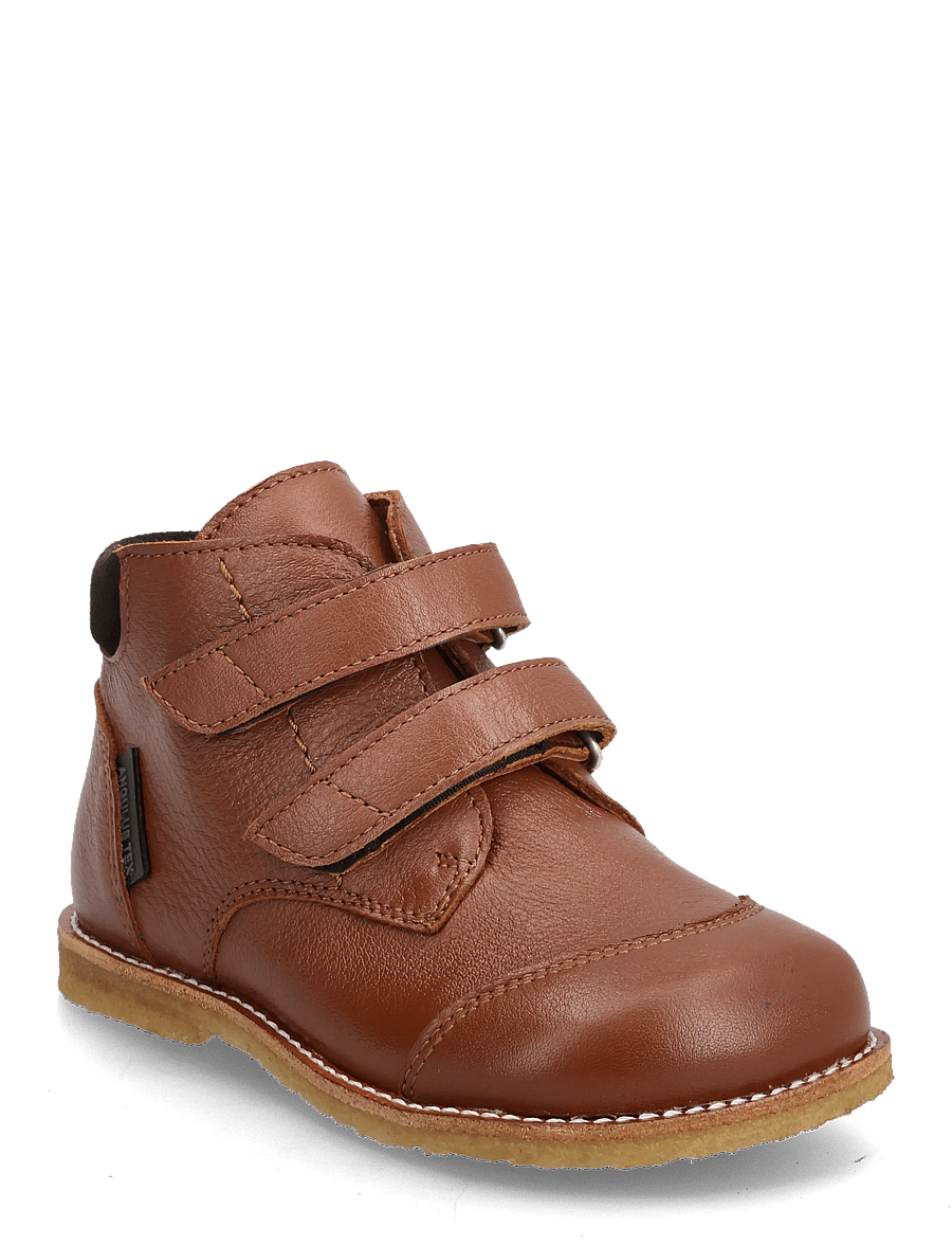ANGULUS - Booties - flat - with velcro - sko - 3260/1779 cognac/dark brown - 1