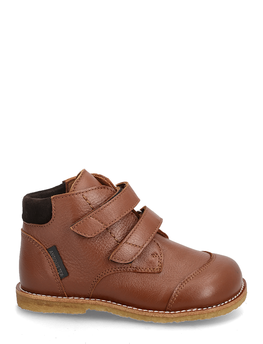 ANGULUS - Booties - flat - with velcro - sko - 3260/1779 cognac/dark brown - 2