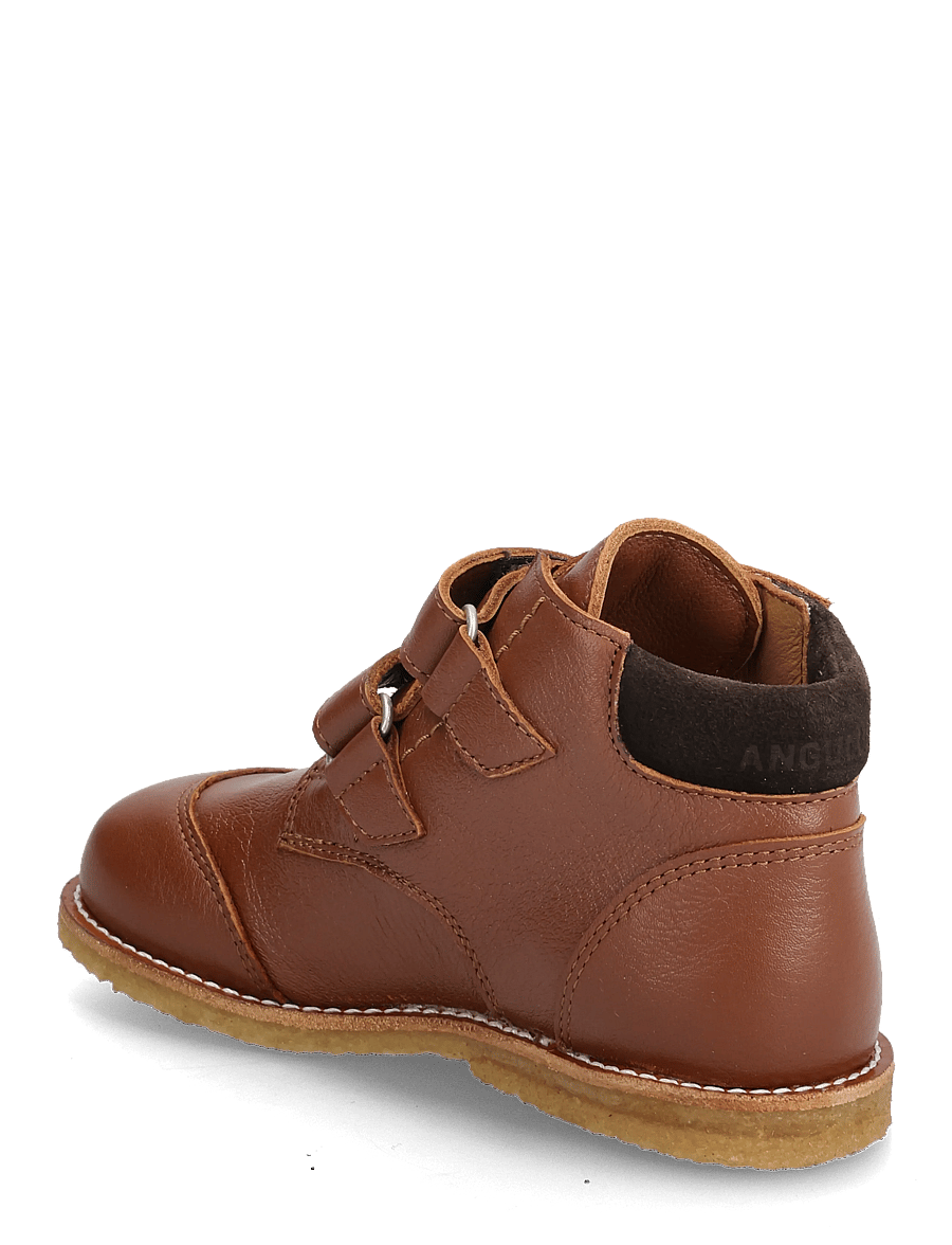 ANGULUS - Booties - flat - with velcro - sko - 3260/1779 cognac/dark brown - 3