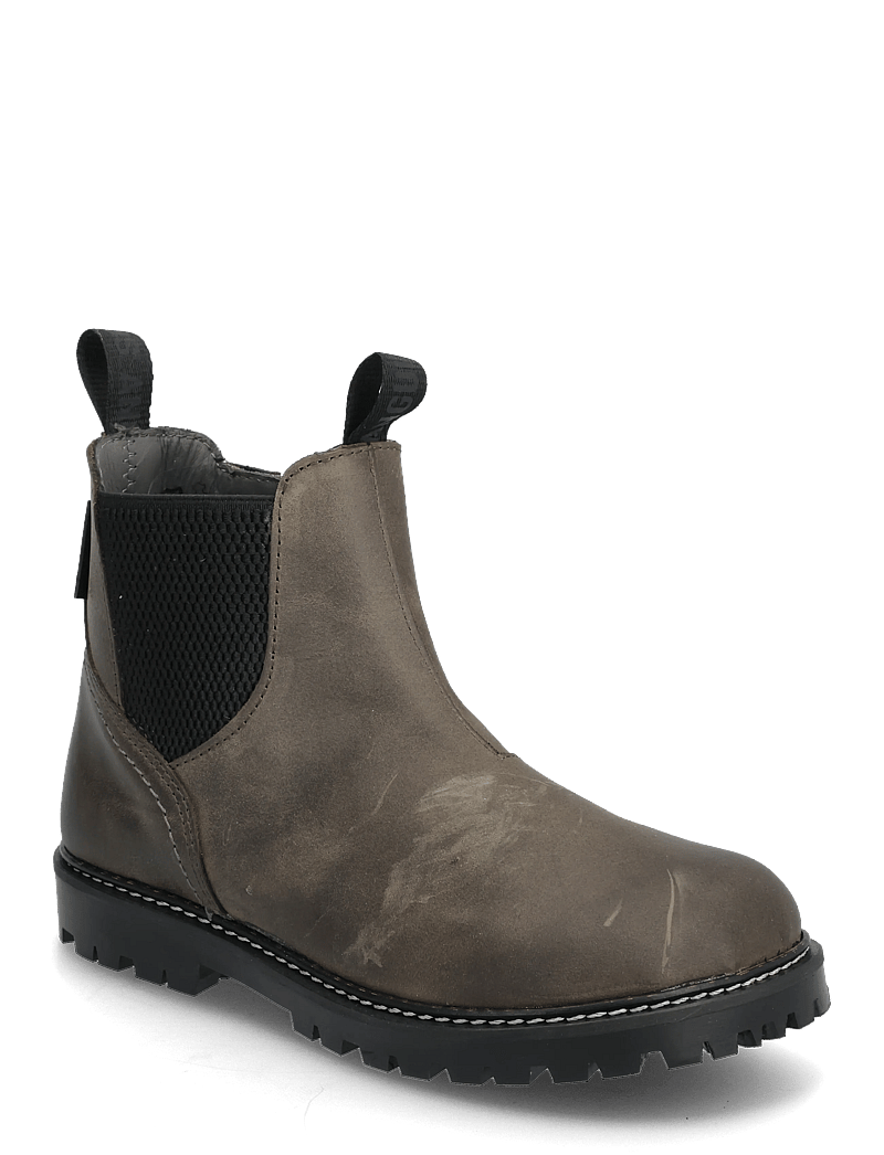 ANGULUS - Booties - flat - with zipper - stövlar & kängor - 1764/053 dark olive/black elas - 1