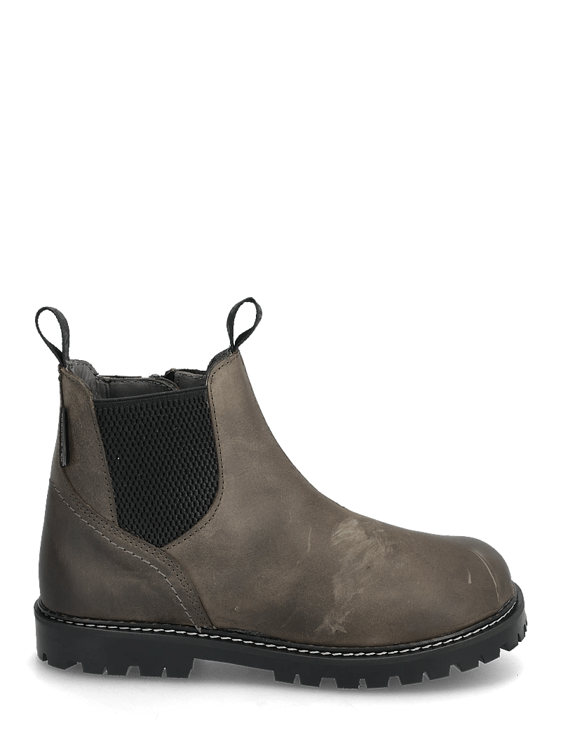 ANGULUS - Booties - flat - with zipper - stövlar & kängor - 1764/053 dark olive/black elas - 2
