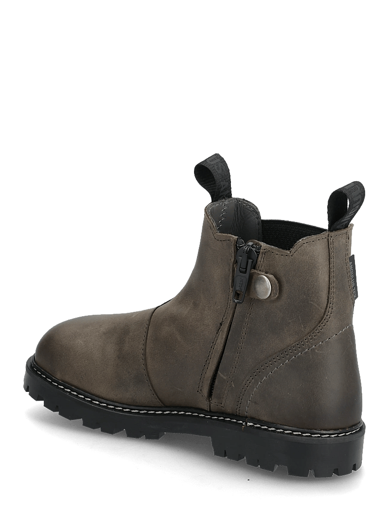 ANGULUS - Booties - flat - with zipper - stövlar & kängor - 1764/053 dark olive/black elas - 3
