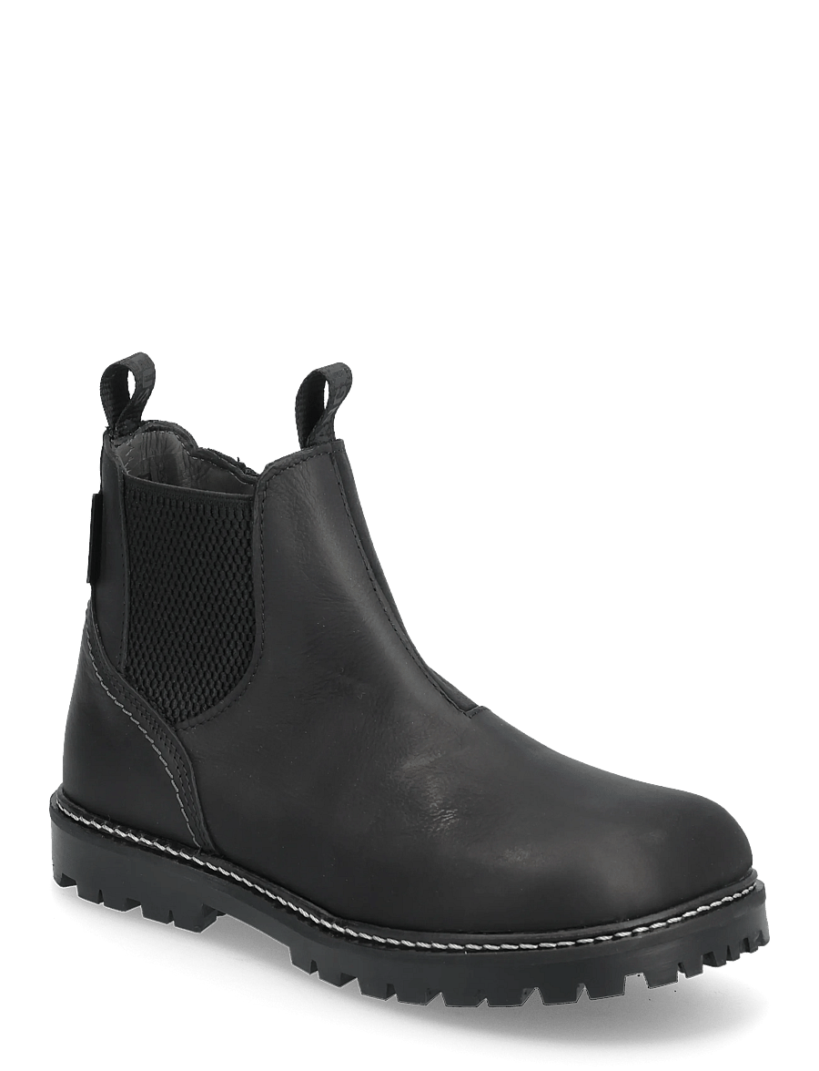 ANGULUS - Booties - flat - with zipper - saapad - 1652/053 black/black - 1