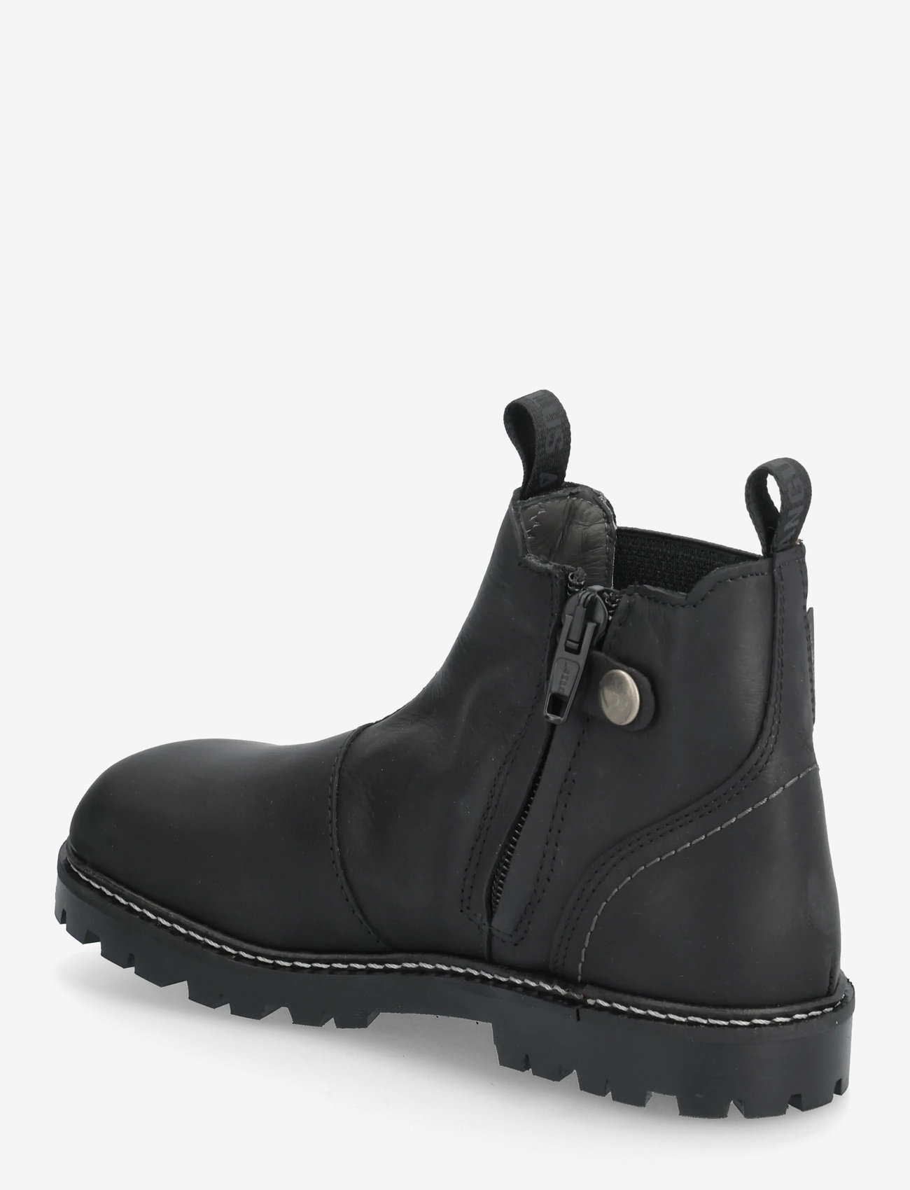 ANGULUS - Booties - flat - with zipper - saapad - 1652/053 black/black - 3