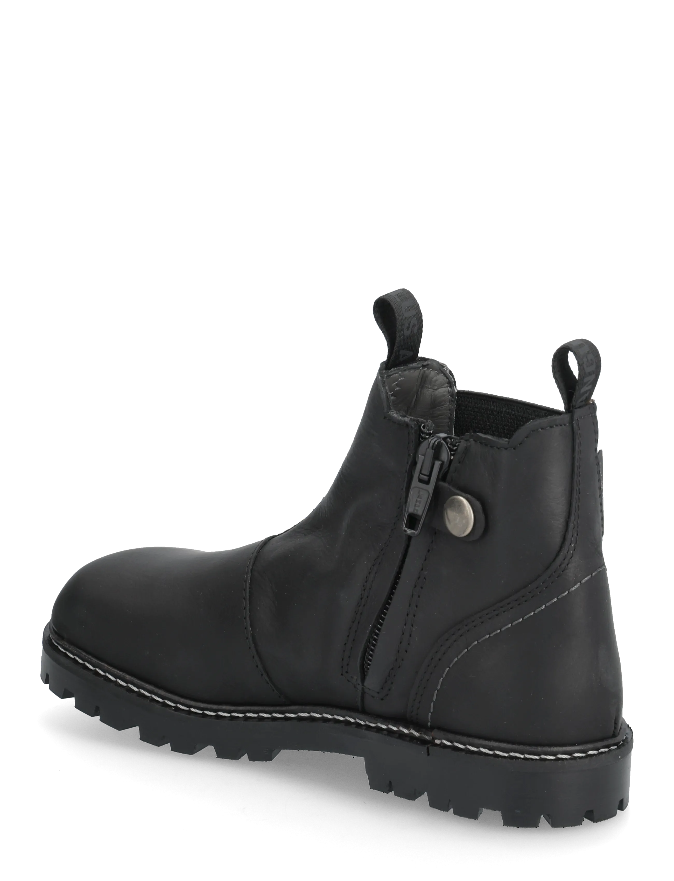 ANGULUS - Booties - flat - with zipper - herbstschuhe - 1652/053 black/black - 3