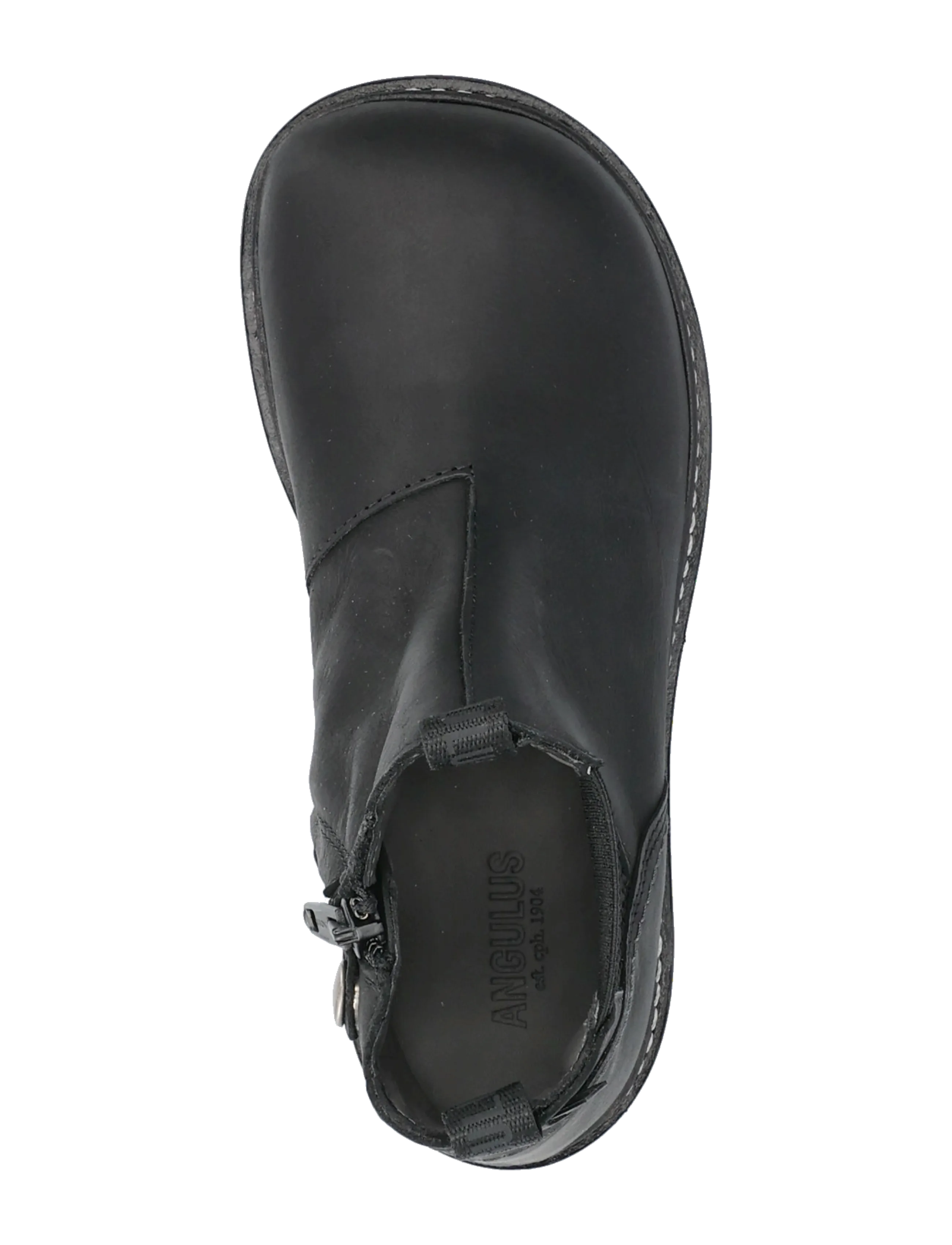 ANGULUS - Booties - flat - with zipper - herbstschuhe - 1652/053 black/black - 4