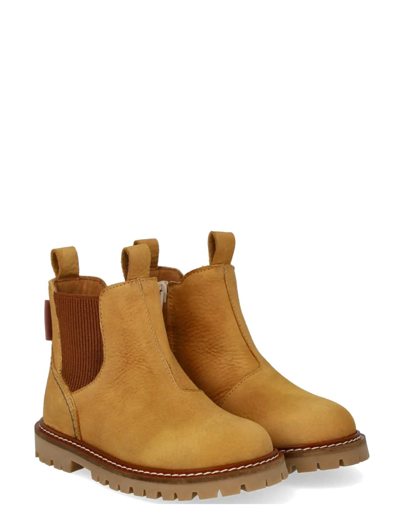 ANGULUS Booties - Flach - With Zipper Beige - 28 - Kinder