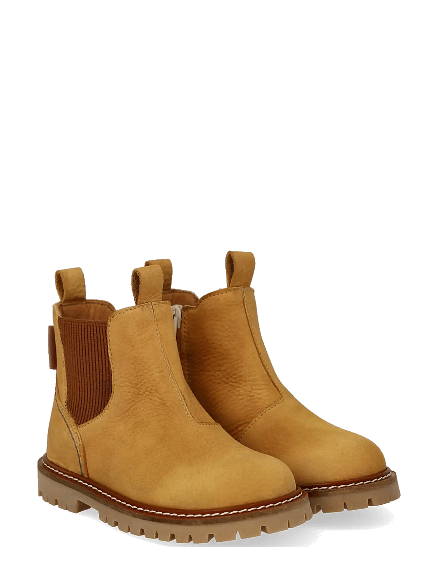 ANGULUS - Booties - flat - with zipper - stiefel - 2580/040 ocher/cognac - 0