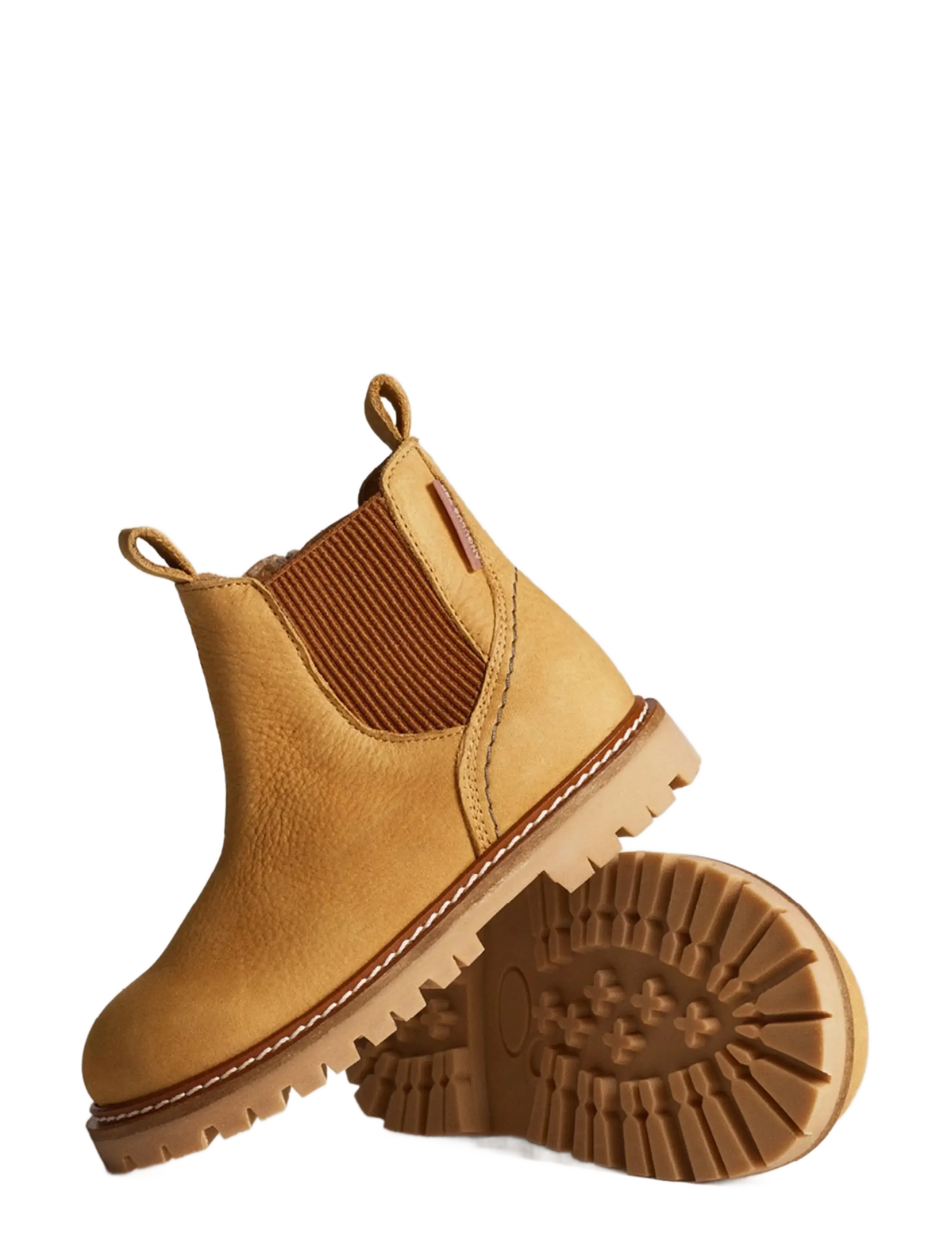 ANGULUS - Booties - flat - with zipper - 2580/040 ocher/cognac - 4