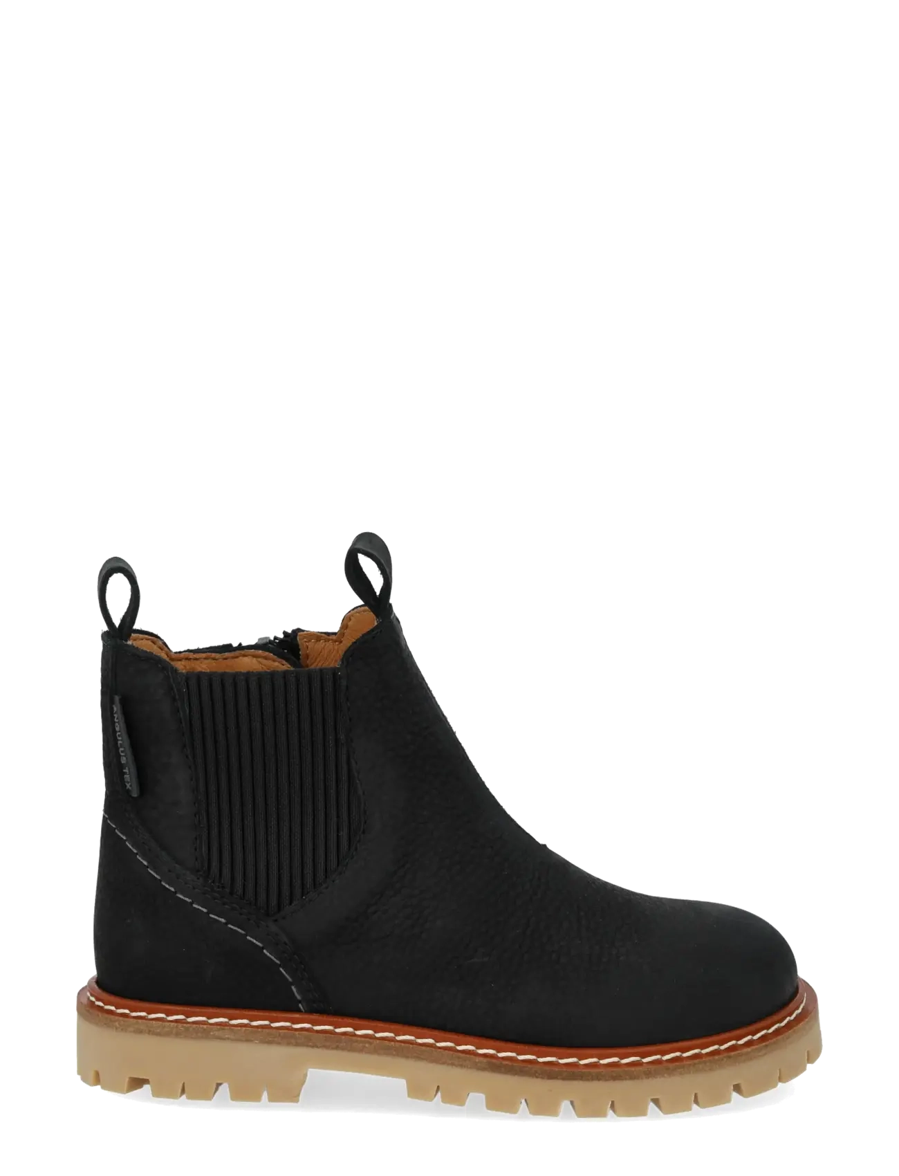 ANGULUS - Booties - flat - with zipper - støvler - 2584/019 black/black - 1