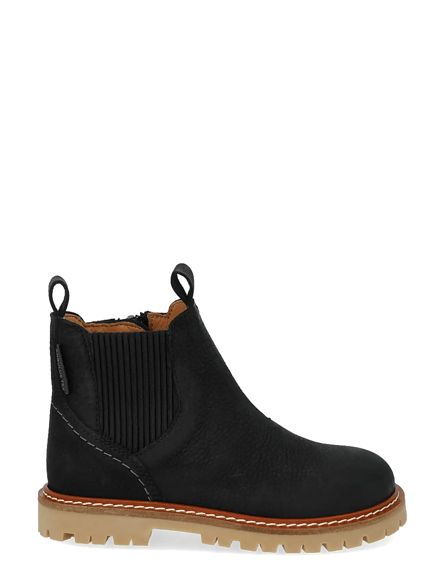 ANGULUS - Booties - flat - with zipper - saapad - 2584/019 black/black - 1