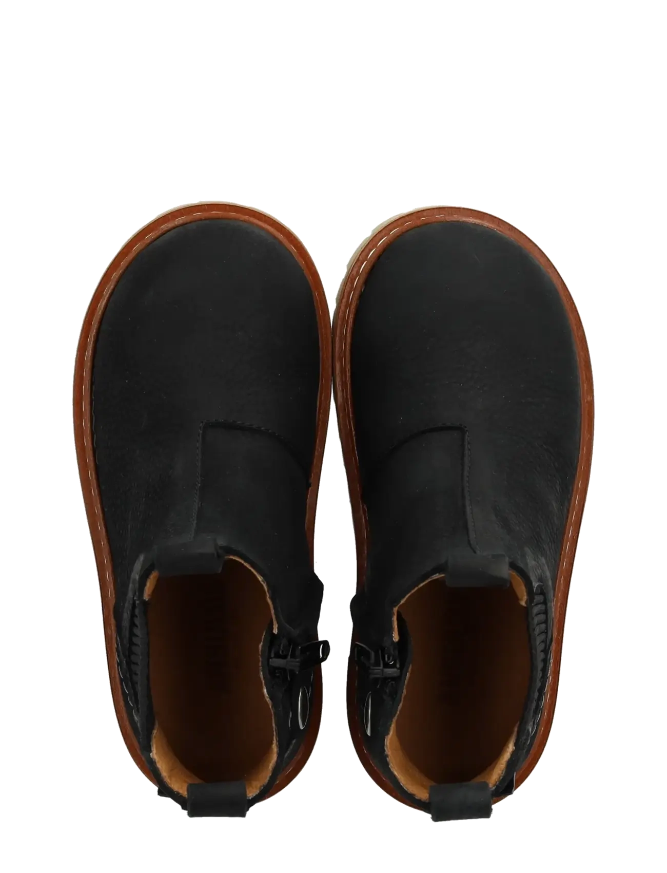 ANGULUS - Booties - flat - with zipper - støvler - 2584/019 black/black - 3