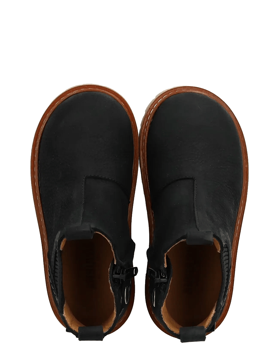 ANGULUS - Booties - flat - with zipper - saapad - 2584/019 black/black - 3