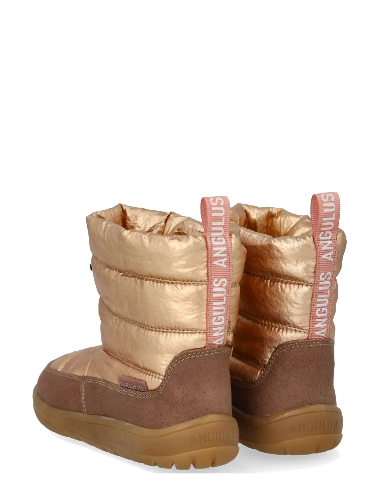 ANGULUS - Boots - flat - talvesaapad - 2102/3937 rose/rose gold shine - 2