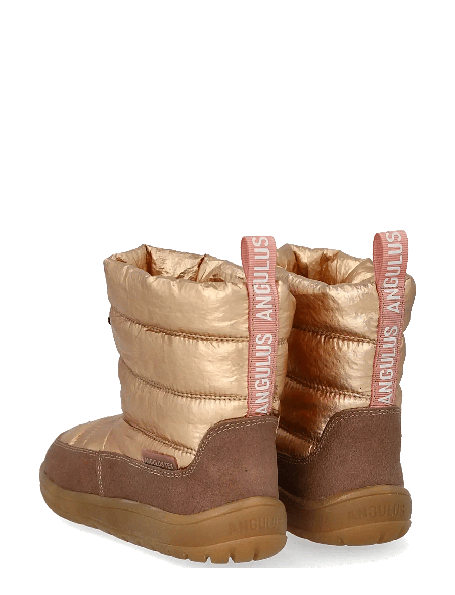 ANGULUS - Boots - flat - winterstiefel - 2102/3937 rose/rose gold shine - 2