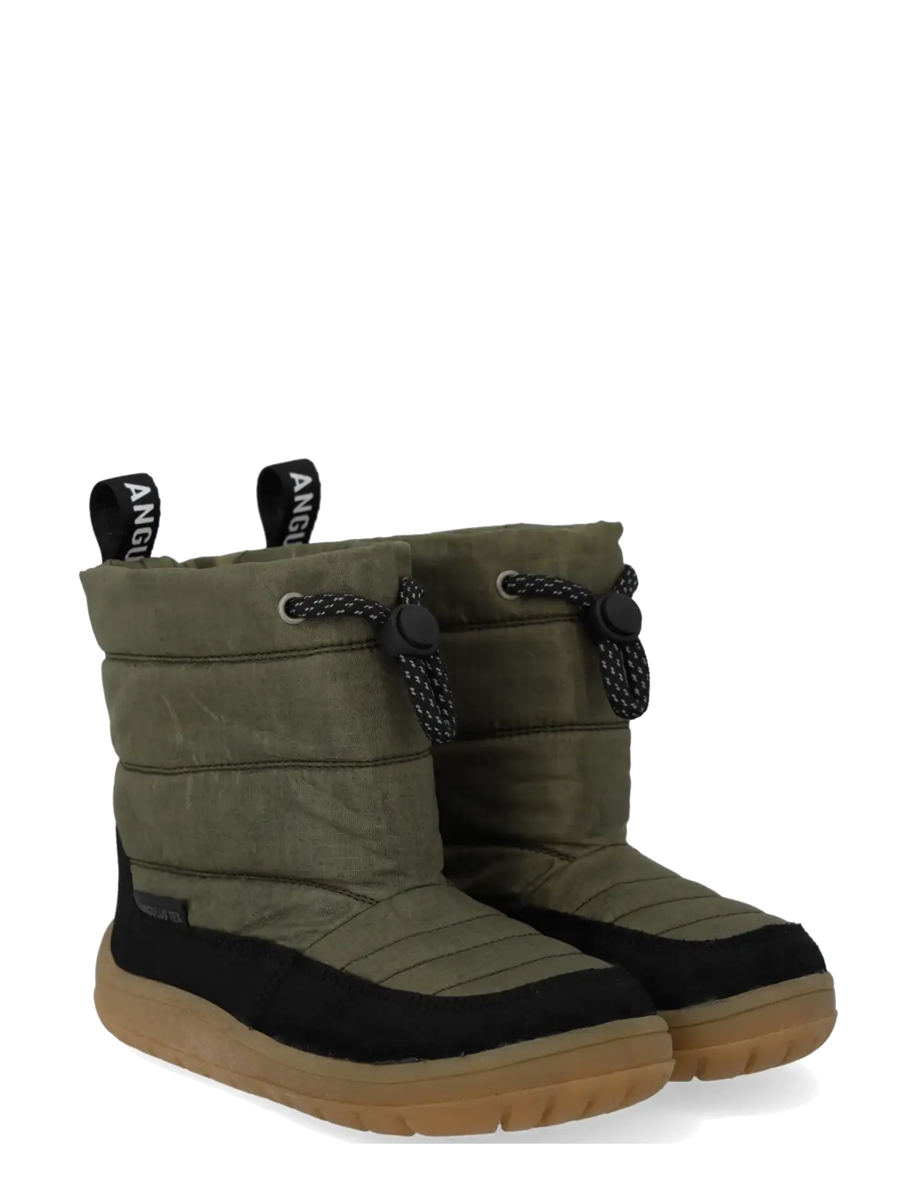 ANGULUS Boots - flat - ANGULUS - 2100/3322 BLACK/OLIVE RECYCLED / khaki/green