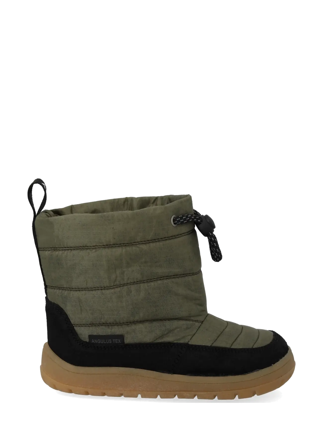 ANGULUS - Boots - flat - talvesaapad - 2100/3322 black/olive recycled - 1