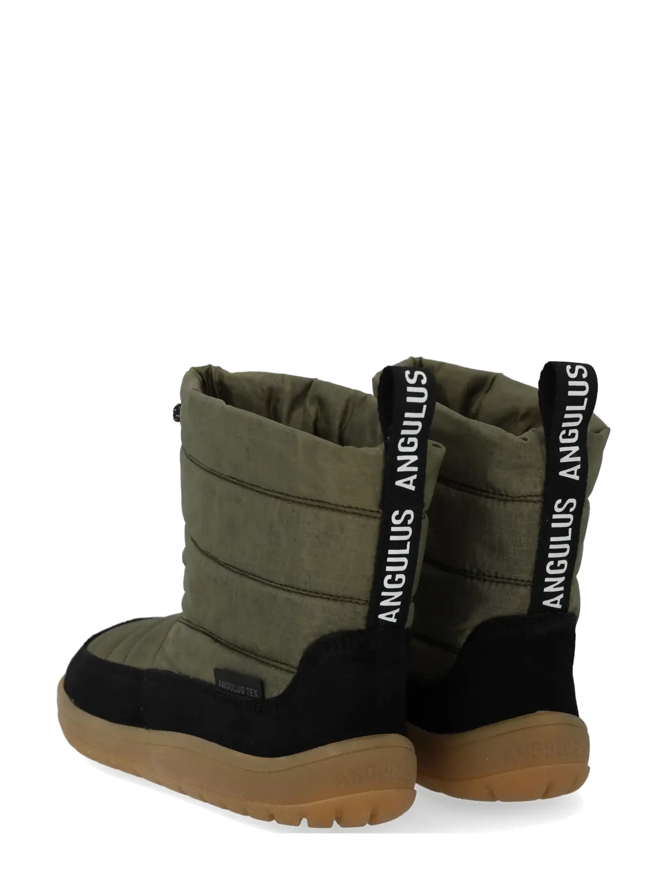 ANGULUS - Boots - flat - talvesaapad - 2100/3322 black/olive recycled - 2