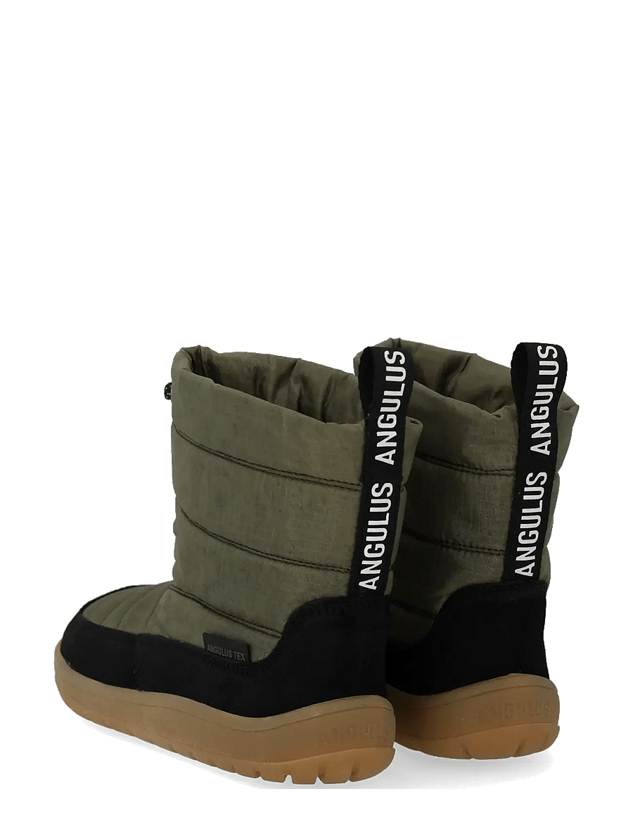 ANGULUS - Boots - flat - winterstiefel - 2100/3322 black/olive recycled - 2