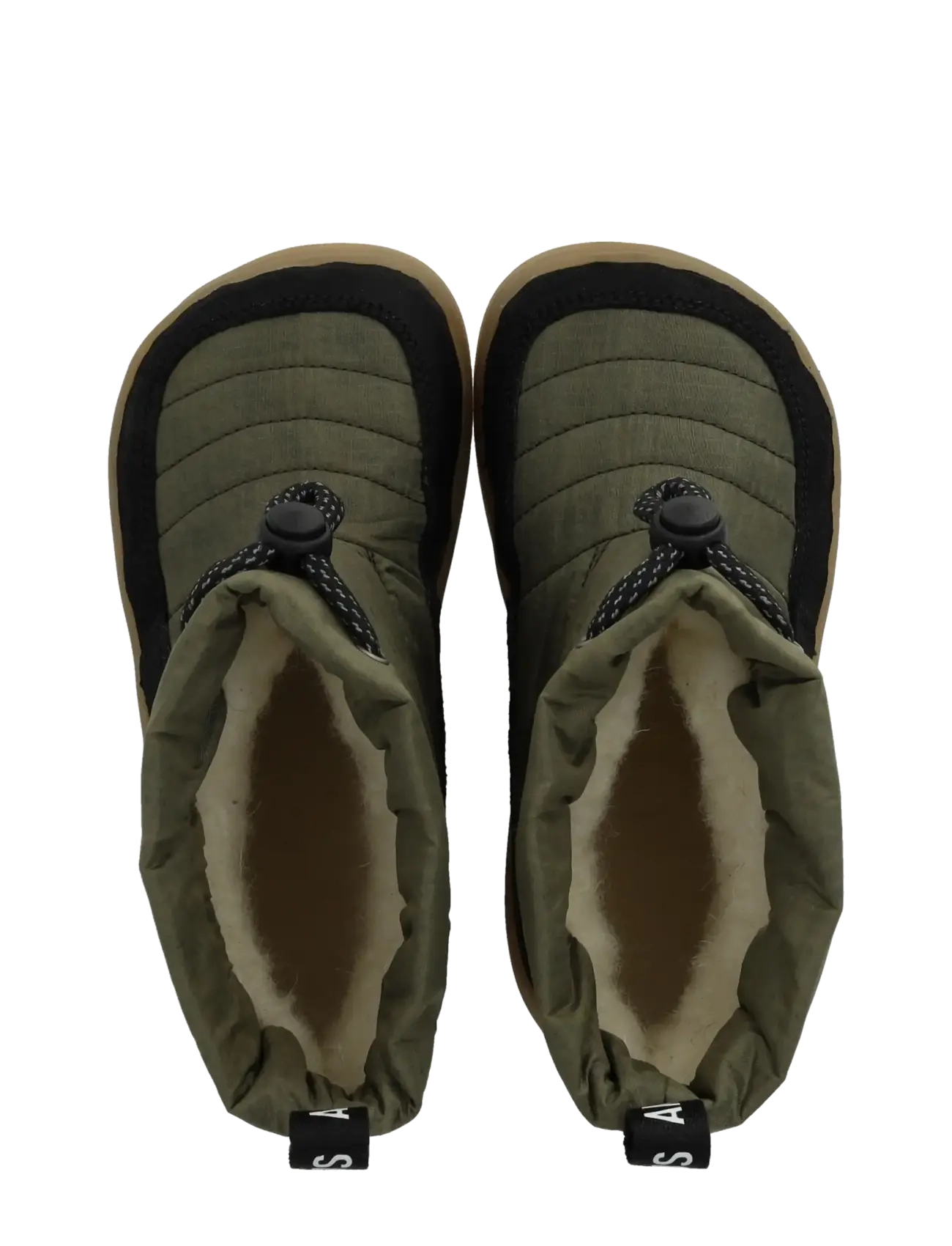 ANGULUS - Boots - flat - talvesaapad - 2100/3322 black/olive recycled - 3