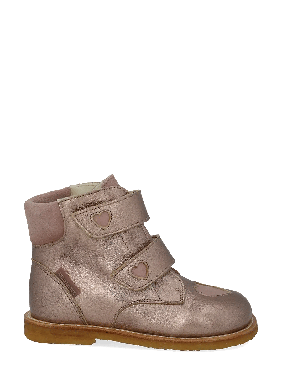 ANGULUS - Boots - flat - with velcro - vinterstövlar - 3904/1387/3233 rose copper/ros - 1