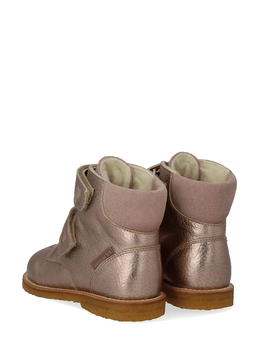 ANGULUS - Boots - flat - with velcro - vinterstövlar - 3904/1387/3233 rose copper/ros - 2