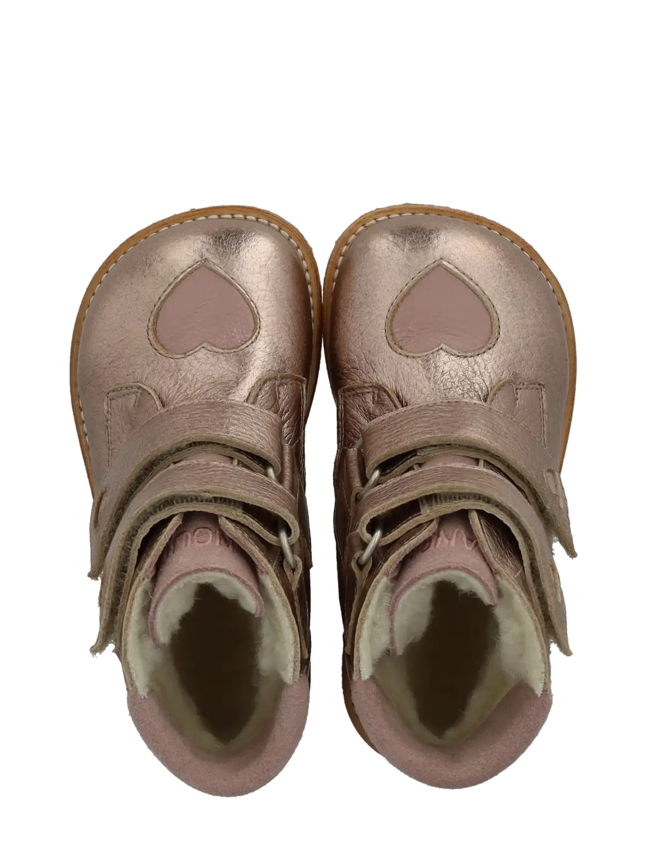 ANGULUS - Boots - flat - with velcro - talvesaapad - 3904/1387/3233 rose copper/ros - 3