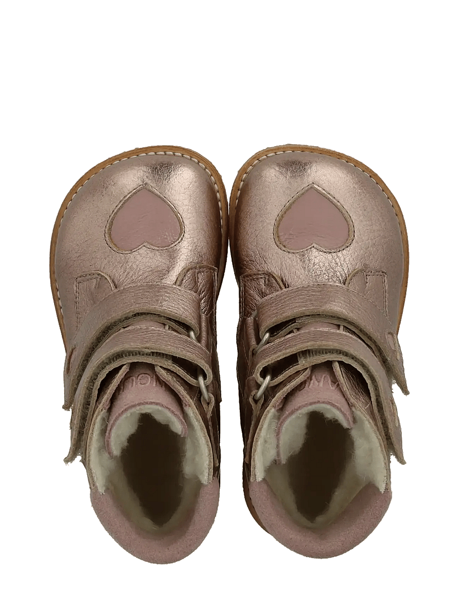 ANGULUS - Boots - flat - with velcro - vinterstövlar - 3904/1387/3233 rose copper/ros - 3