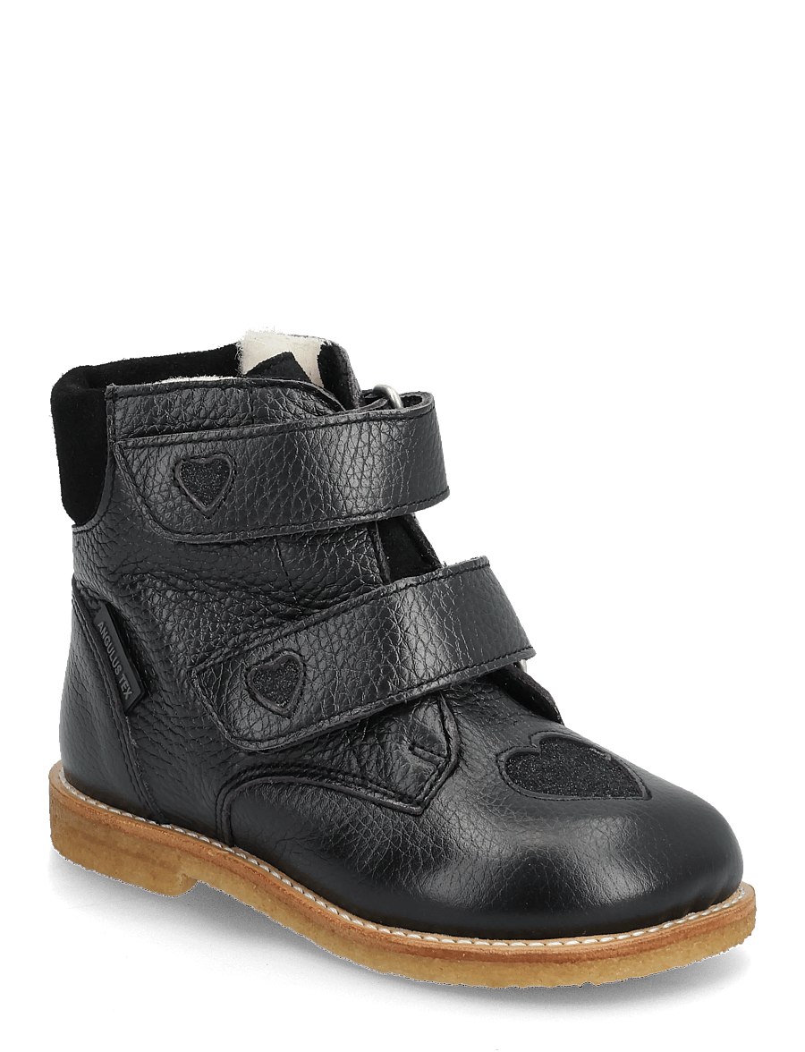 ANGULUS - Boots - flat - with velcro - skor - 1933/3605/1163 black/black gli - 0