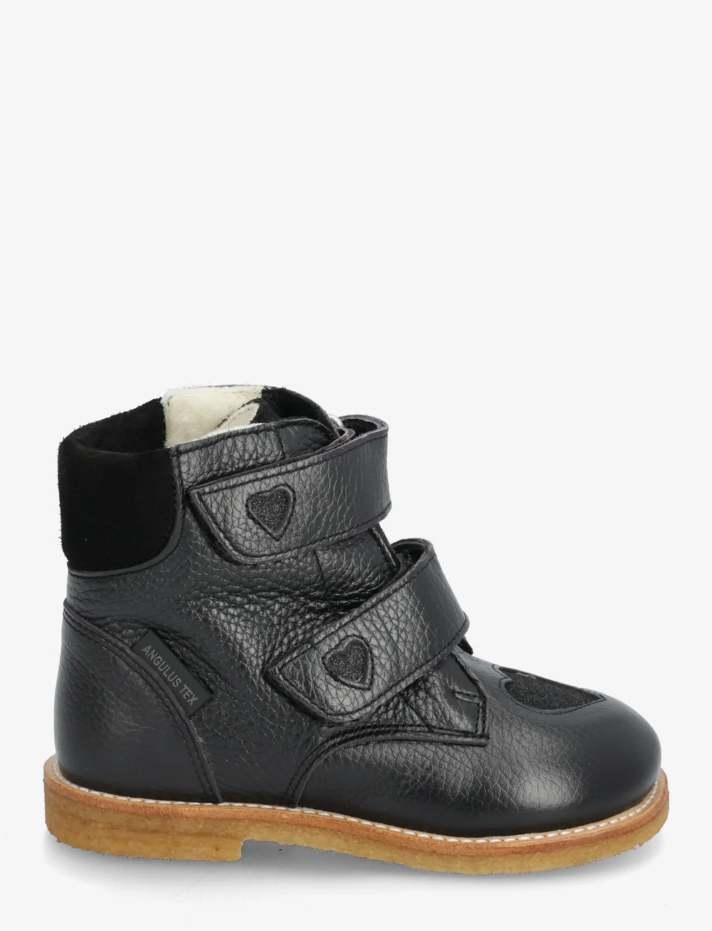 ANGULUS - Boots - flat - with velcro - kingad - 1933/3605/1163 black/black gli - 1