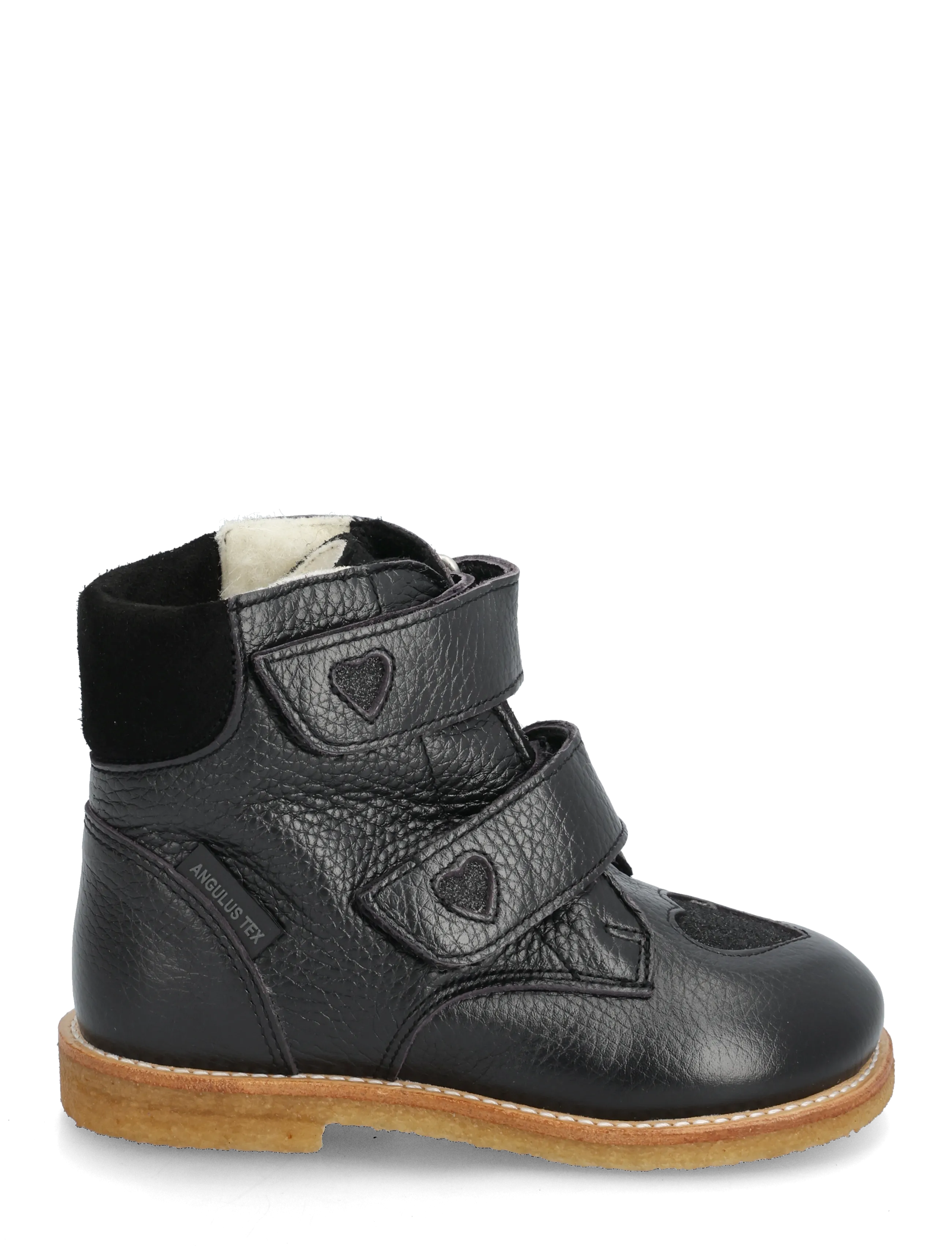 ANGULUS - Boots - flat - with velcro - herbstschuhe - 1933/3605/1163 black/black gli - 1