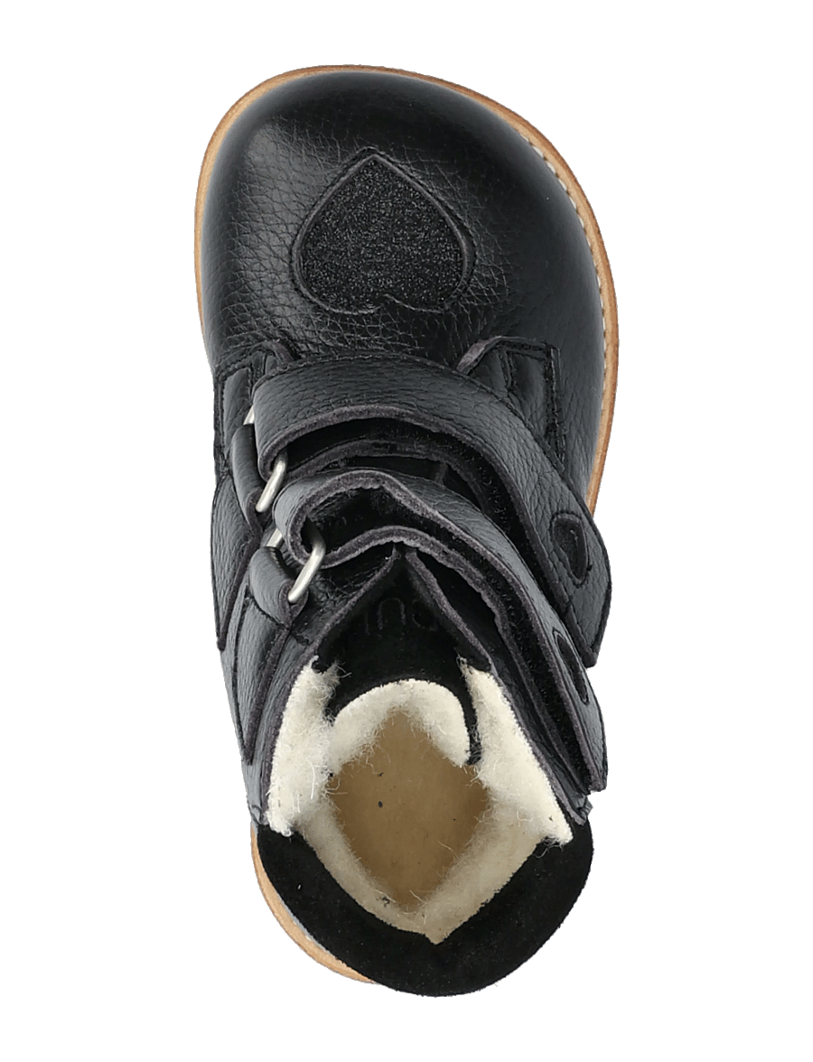 ANGULUS - Boots - flat - with velcro - skor - 1933/3605/1163 black/black gli - 3