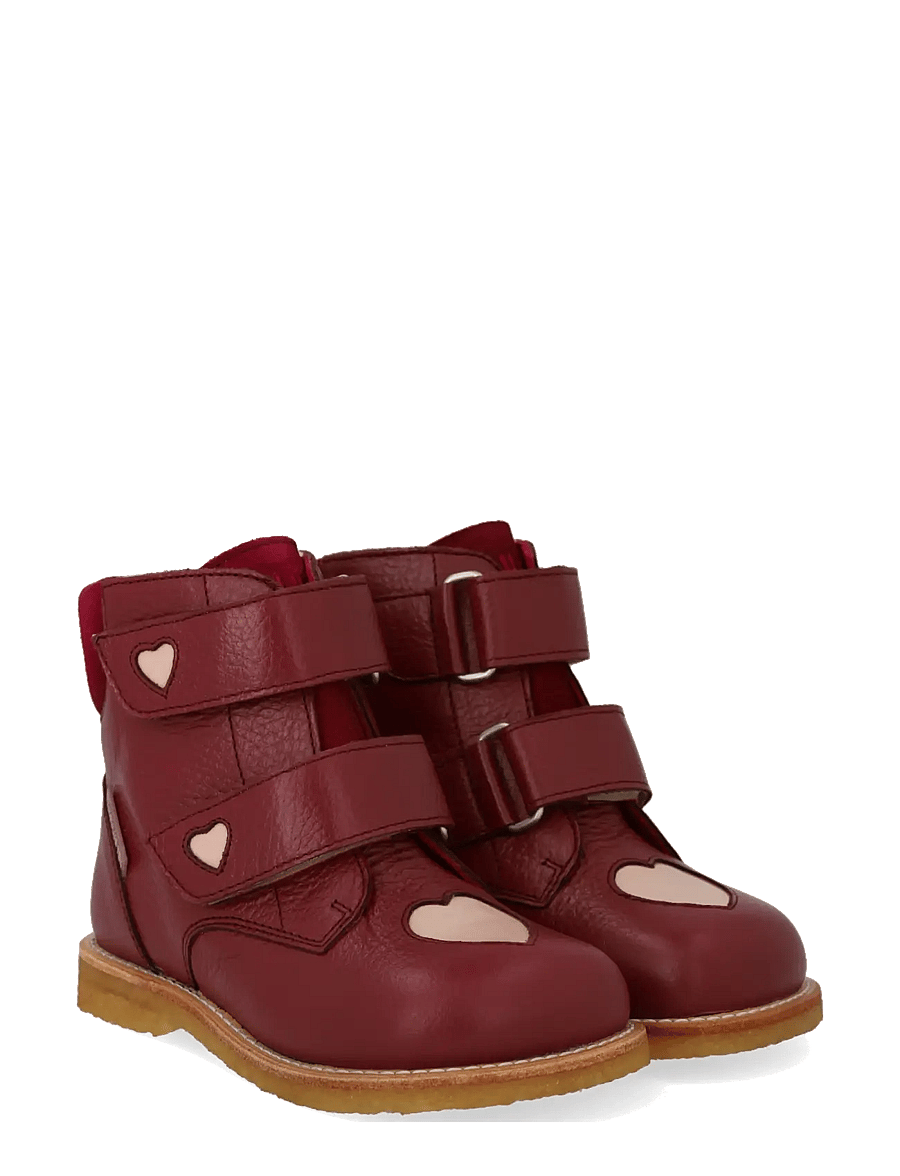 ANGULUS - Boots - flat - with velcro - winterstiefel - 3253/3282/2739 berry/rosebud/b - 0
