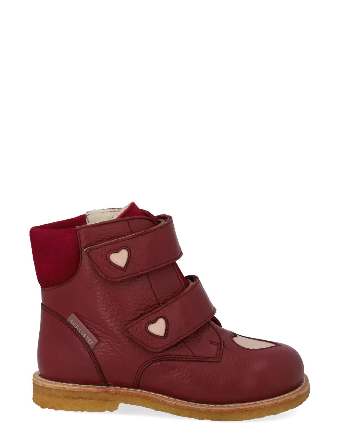 ANGULUS - Boots - flat - with velcro - talvesaapad - 3253/3282/2739 berry/rosebud/b - 1