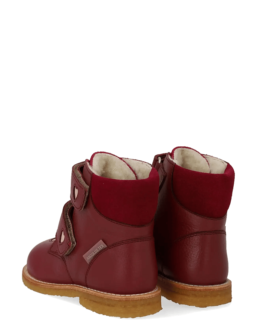 ANGULUS - Boots - flat - with velcro - winterstiefel - 3253/3282/2739 berry/rosebud/b - 2