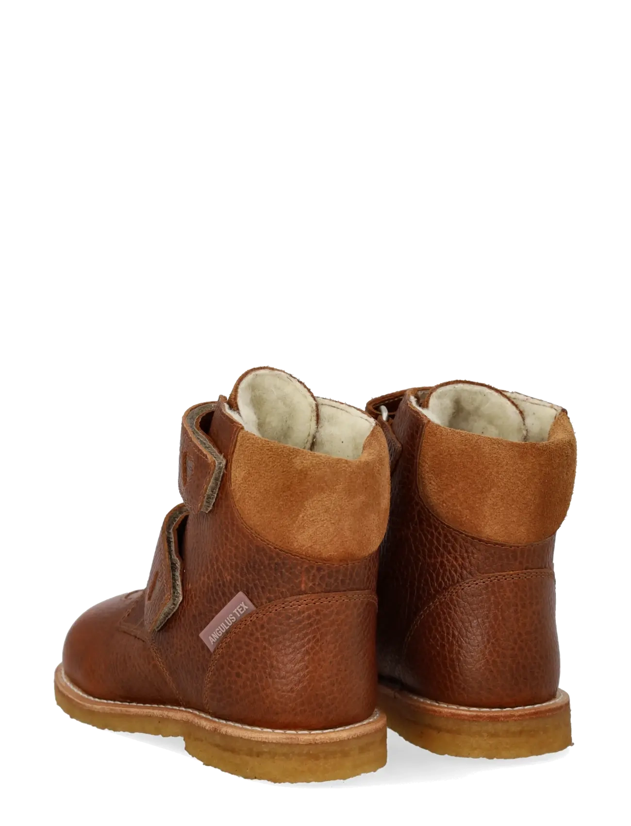 ANGULUS - Boots - flat - with velcro - talvesaapad - 2509/3285/2219 cognac/rose cop - 2