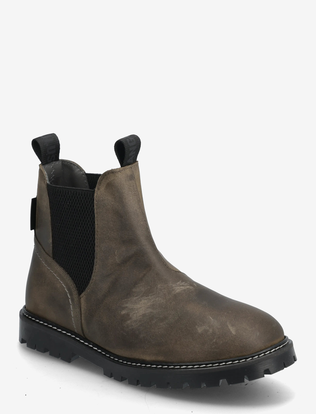 ANGULUS - Booties - flat - with elastic - kängor - 1764/053 dark olive/black elas - 0