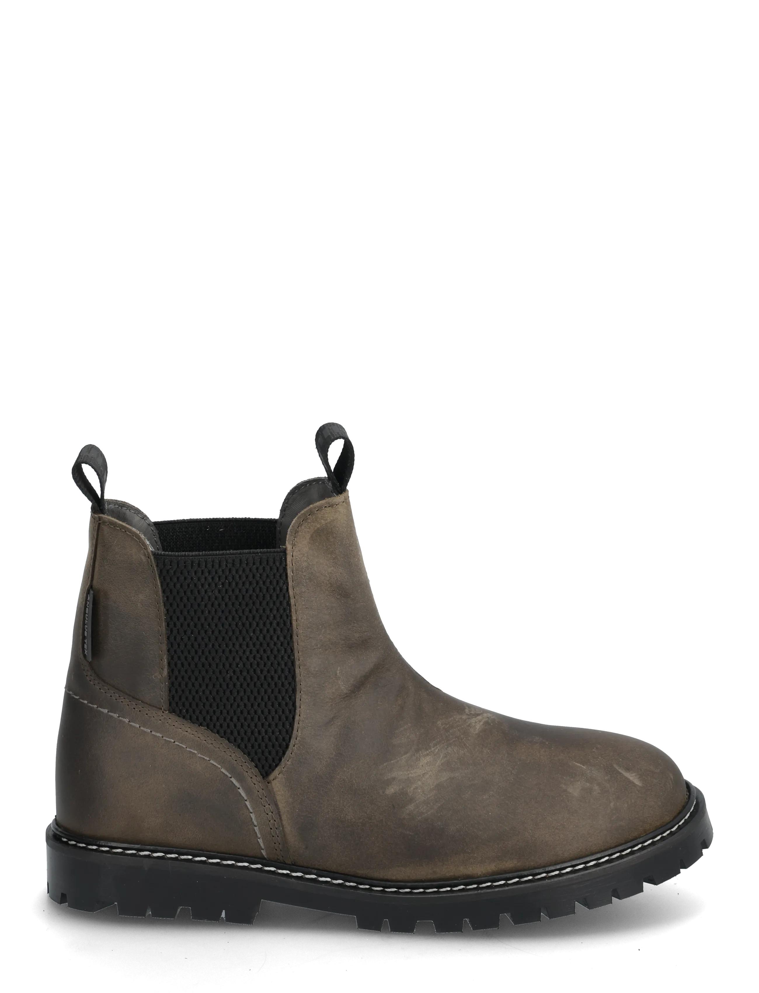 ANGULUS - Booties - flat - with elastic - stövlar & kängor - 1764/053 dark olive/black elas - 2