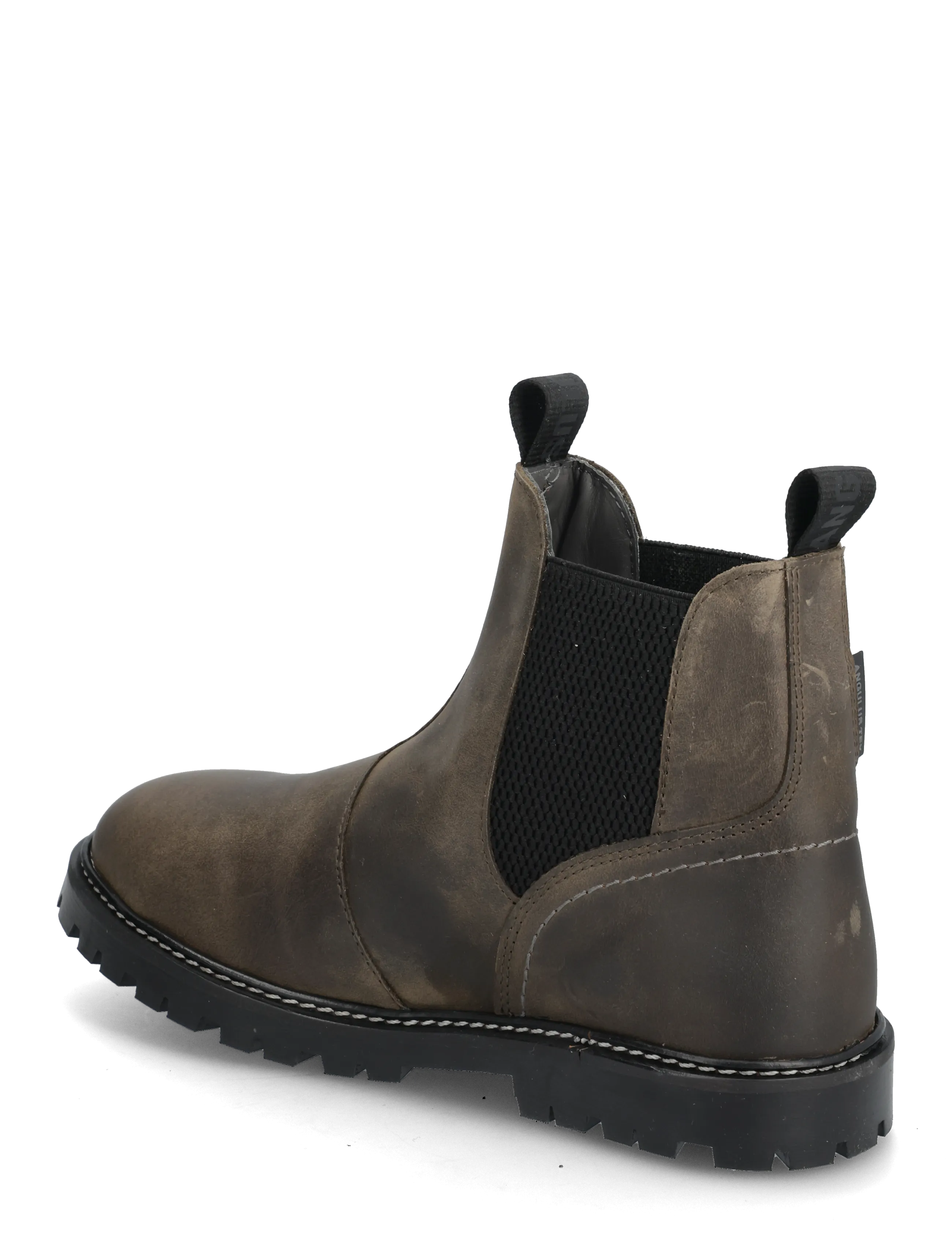 ANGULUS - Booties - flat - with elastic - stövlar & kängor - 1764/053 dark olive/black elas - 3