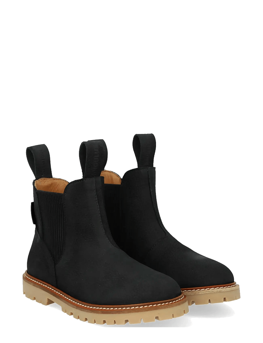 ANGULUS - Booties - flat - with elastic - stiefel - 2584/019 black/black - 0