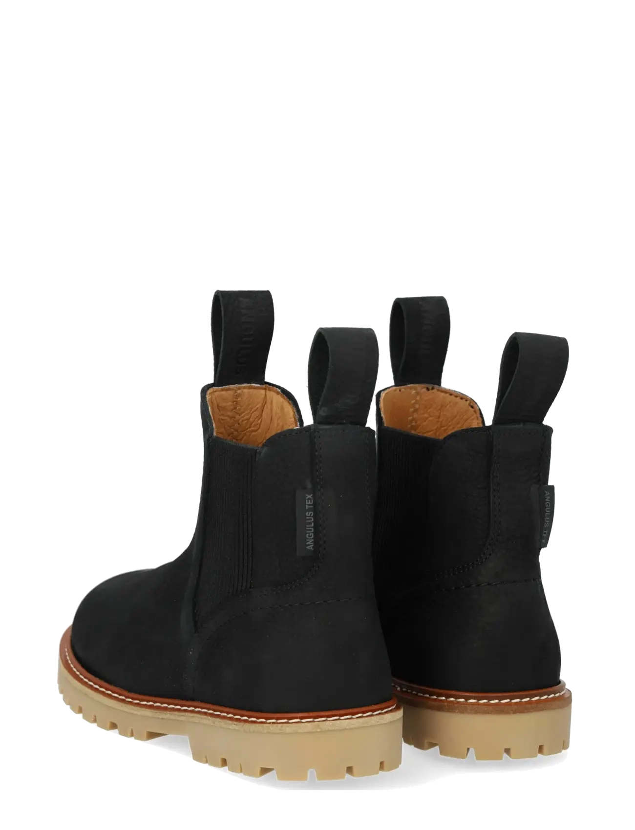 ANGULUS - Booties - flat - with elastic - 2584/019 black/black - 2